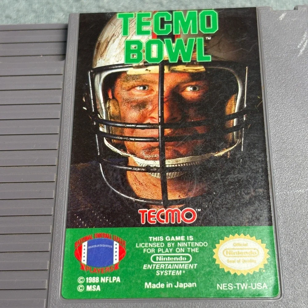 Tecmo Bowl Nintendo NES Video‎ Game Cartridge 1988 NFLPA NES-TW-USA Authentic